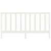 vidaXL Cabecero de cama madera maciza de pino blanco 206x4x100 cm