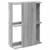 vidaXL Librer&iacute;a 3 estantes madera ingenier&iacute;a gris sonoma 60x30x80 cm