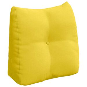 vidaXL Coj&iacute;n de Espalda Amarillo Claro 45 x 24 x 50 cm tela