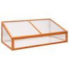 vidaXL Invernadero madera de abeto naranja 110x56x39 cm