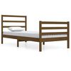 vidaXL Estructura cama sin colch&oacute;n madera pino marr&oacute;n miel 90x200 cm