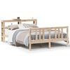 vidaXL Estructura de cama con cabecero madera maciza pino 120x200 cm