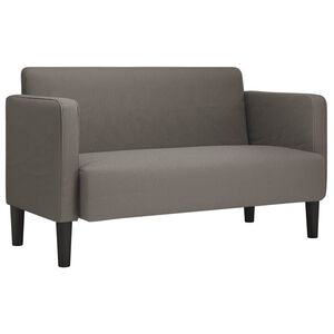 vidaXL Sof&aacute; Loveseat gris claro 109 cm tejido de pana