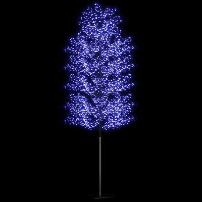 vidaXL Árbol de Navidad 2000 LED luz azul fría flores de cerezo 500 cm