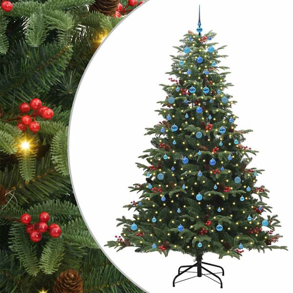vidaXL &Aacute;rbol de Navidad artificial Verde 240 cm PVC, Metal y Pl&aacute;stico
