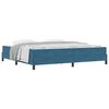 vidaXL Cama tipo Box Spring con colch&oacute;n Azul Oscuro 200 x 220 cm tela