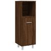 vidaXL Set de muebles de baño 4 pzas madera contrachapada marrón roble
