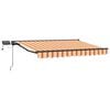 vidaXL Armaz&oacute;n de toldo manual con LEDs Amarillo y Naranja 3,5 x 2,5 m