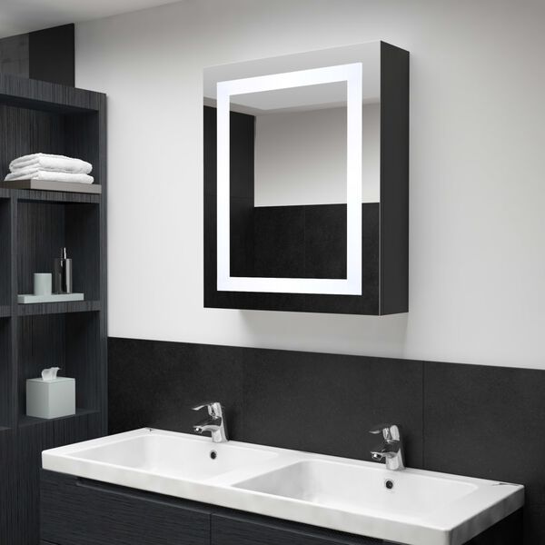 vidaXL Mueble de ba&ntilde;o con espejo LED 50x13x70 cm