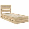 vidaXL Estructura de cama Roble Sonoma 90 x 190 cm Madera Ingenieril