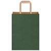 vidaXL Bolsas de papel con asas 50 uds verde 21x11x28 cm