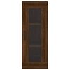 vidaXL Aparador alto madera contrachapada roble marrón 34,5x34x180 cm