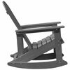 vidaXL Silla mecedora Adirondack Gris Claro 92 x 73.5 x 92 cm HDPE