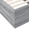 vidaXL Estructura de cama madera de ingeniería gris Sonoma 75x190 cm