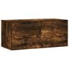 vidaXL Armario de pared madera ingenier&iacute;a roble ahumado 80x36,5x35 cm