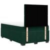 vidaXL Cama box spring con colch&oacute;n terciopelo verde oscuro 120x190 cm