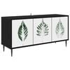 vidaXL Mueble de TV HANAU 102 x 33 x 51 cm Roble Negro
