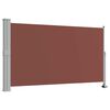 vidaXL Toldo lateral retr&aacute;ctil para patio marr&oacute;n 140x300 cm