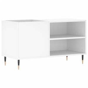 vidaXL Mueble para discos madera de ingenier&iacute;a blanco 85x38x48 cm