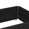 vidaXL Collares de palets 3 uds madera maciza de pino negro 150x50 cm