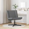 vidaXL Silla giratoria Gris oscuro 63 x 75 x 76 cm tela