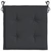vidaXL Cojines de silla de jardín 6 uds tela Oxford negro 50x50x4 cm