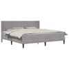 vidaXL Estructura de cama con colch&oacute;n Gris Claro 180 x 200 cm