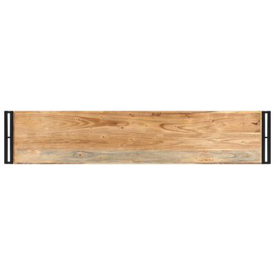 vidaXL Mesa consola de madera maciza de acacia 150x30x75 cm