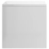 vidaXL Mesitas de noche 2 uds madera contrachapada blanco 40x30x30 cm