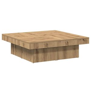 vidaXL Mesa de centro madera de ingenier&iacute;a roble artisan 90x90x28 cm