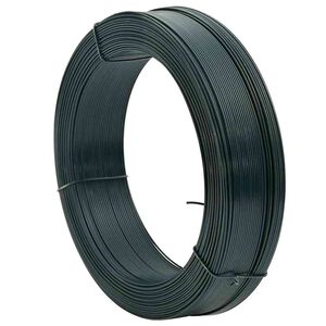 vidaXL Alambre de atar vallas acero verde ennegrecido 250 m 0,9/1,4 mm