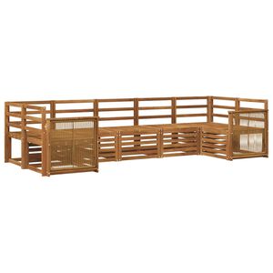 vidaXL Conjunto de Sof&aacute; Seccional 6 pcs Natural
