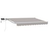 vidaXL Armaz&oacute;n de toldo manual con LEDs Gris claro y blanco. 2,5 x 2 m