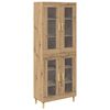 vidaXL Aparador alto Roble artisan 69,5 x 34 x 180 cm
