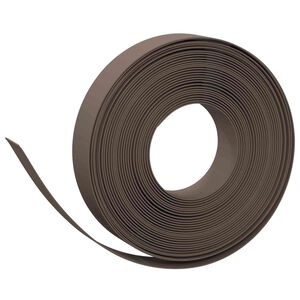 vidaXL Bordes para jard&iacute;n 25 m 10 cm PE Marr&oacute;n