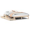 vidaXL Estructura de cama con cajones madera maciza de pino 160x200 cm