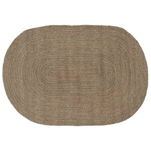 vidaXL Alfombras de &aacute;rea Gris 122 x 183 cm yute