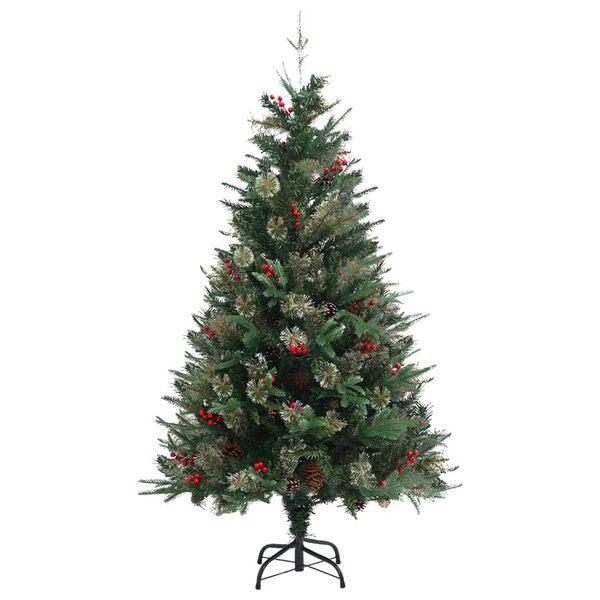 vidaXL &Aacute;rbol de Navidad con pi&ntilde;as verde PVC y PE 150 cm