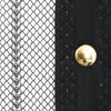 vidaXL Mosquiteras para puerta bloque magn&eacute;tico 2 uds negro 200x80 cm