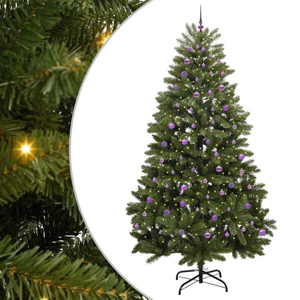 vidaXL &Aacute;rbol de Navidad artificial Verde 270 cm PVC y Metal