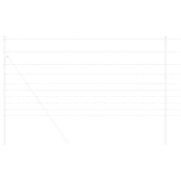 vidaXL Valla de campo Plateado 50 x 1,2 m Acero galvanizado