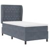 vidaXL Cama tipo Box Spring Gris oscuro 200 x 100 cm Terciopelo