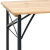 vidaXL Mesa y bancos plegables de bar 3 piezas madera maciza de abeto
