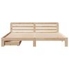 vidaXL Estructura de cama sin colch&oacute;n madera maciza de pino 200x200 cm