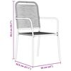 vidaXL Conjunto de Comedor de Jard&iacute;n 5 pcs Negro