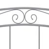 vidaXL Estructura de cama de metal gris 180x200 cm