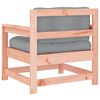 vidaXL Sillones de jardín y cojines 2 uds madera maciza abeto Douglas