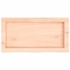 vidaXL Estante de pared madera maciza roble sin tratar 60x30x(2-4) cm
