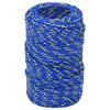 vidaXL Cuerda multiusos 2 mm 250 m Azul PP 27 kg Carga m&aacute;x.