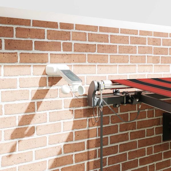 vidaXL Tela de toldo con Naranja y marr&oacute;n 450 x 350 cm Poli&eacute;ster